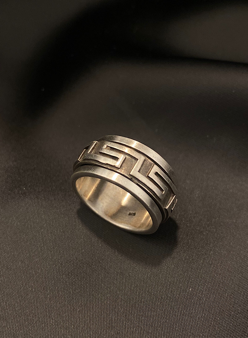 Greek spinner 925silver ring