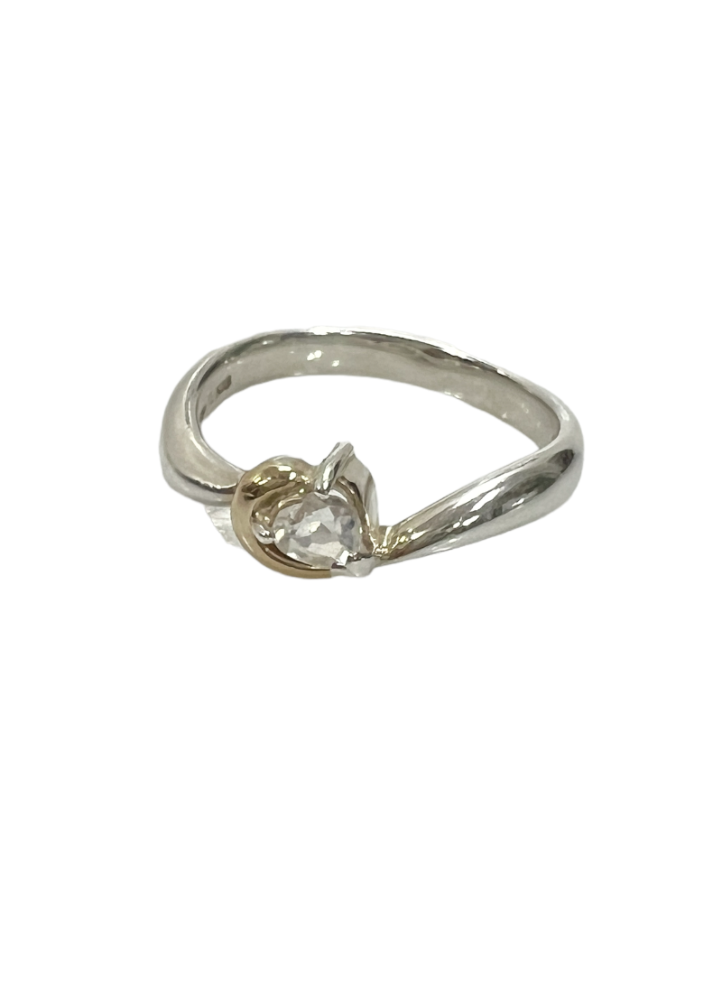 courreges 18K,silver ring
