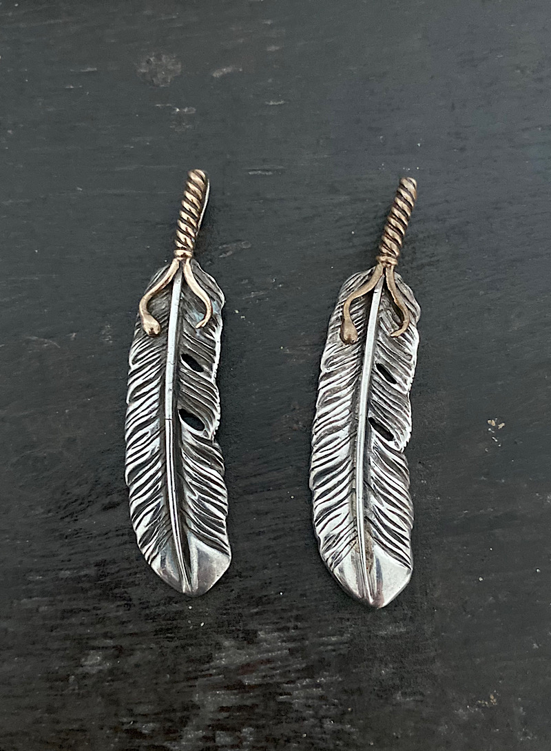 Feather 925silver pendant