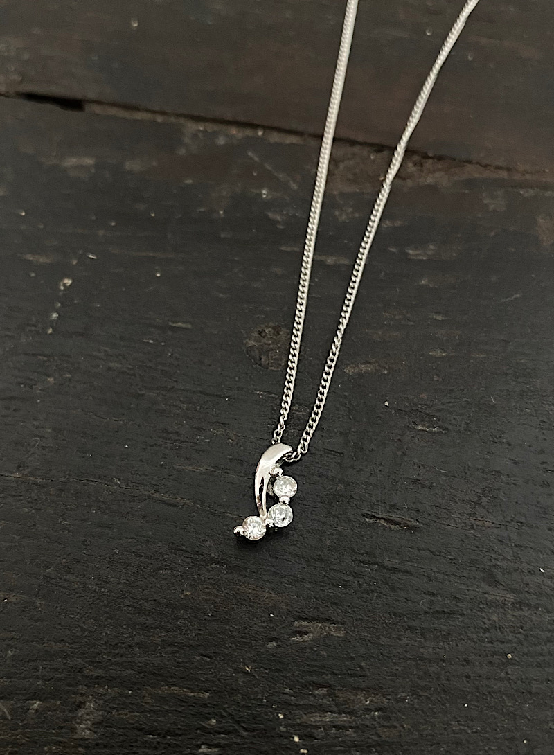 Cubic 925silver necklace