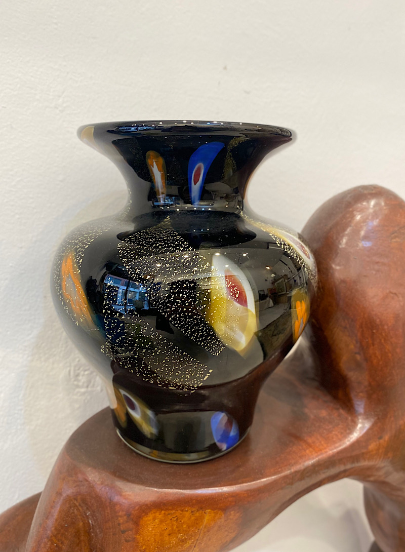 Black Art Vase