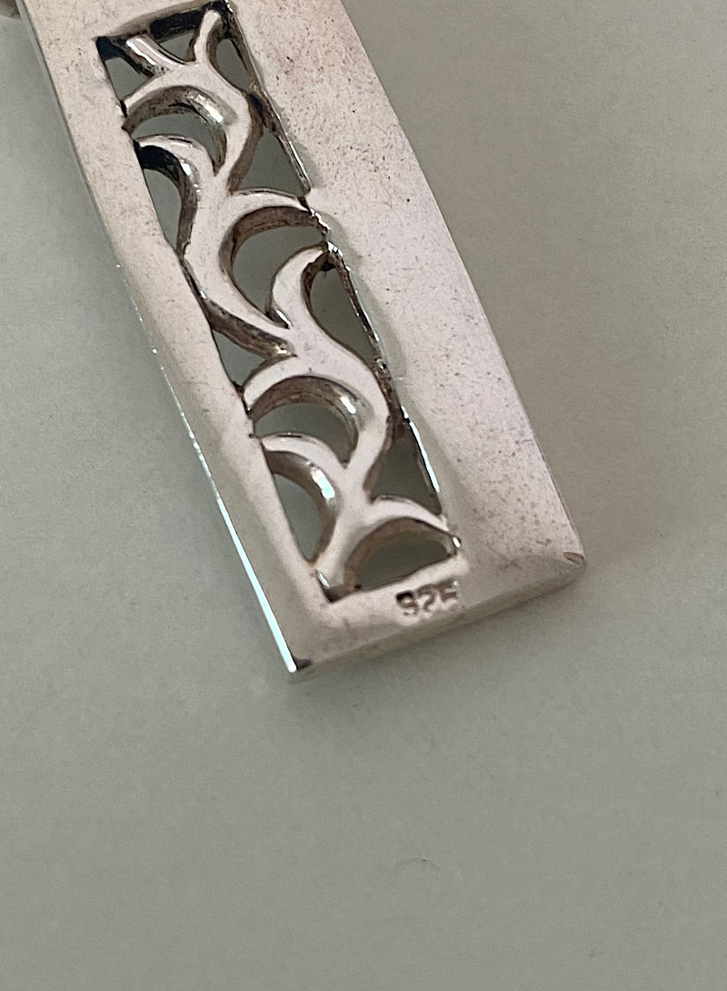 Ivy bar 925silver pendant