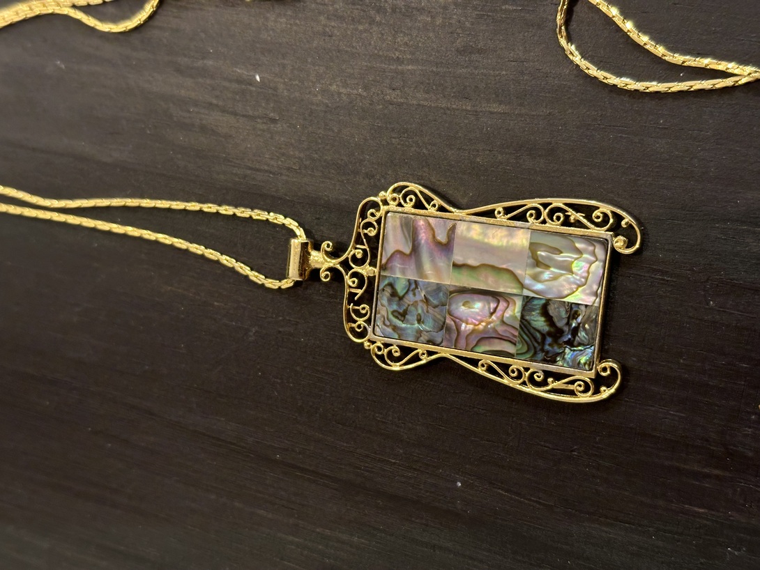 Abalone Gold Necklace