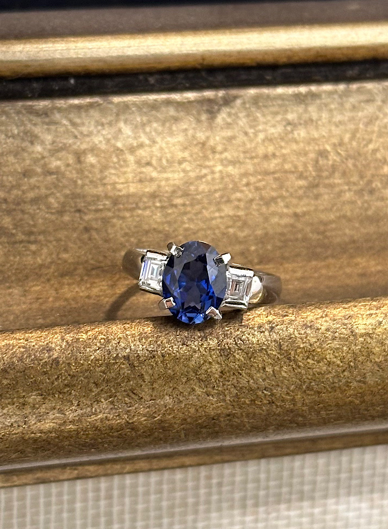 sapphire 925silver ring