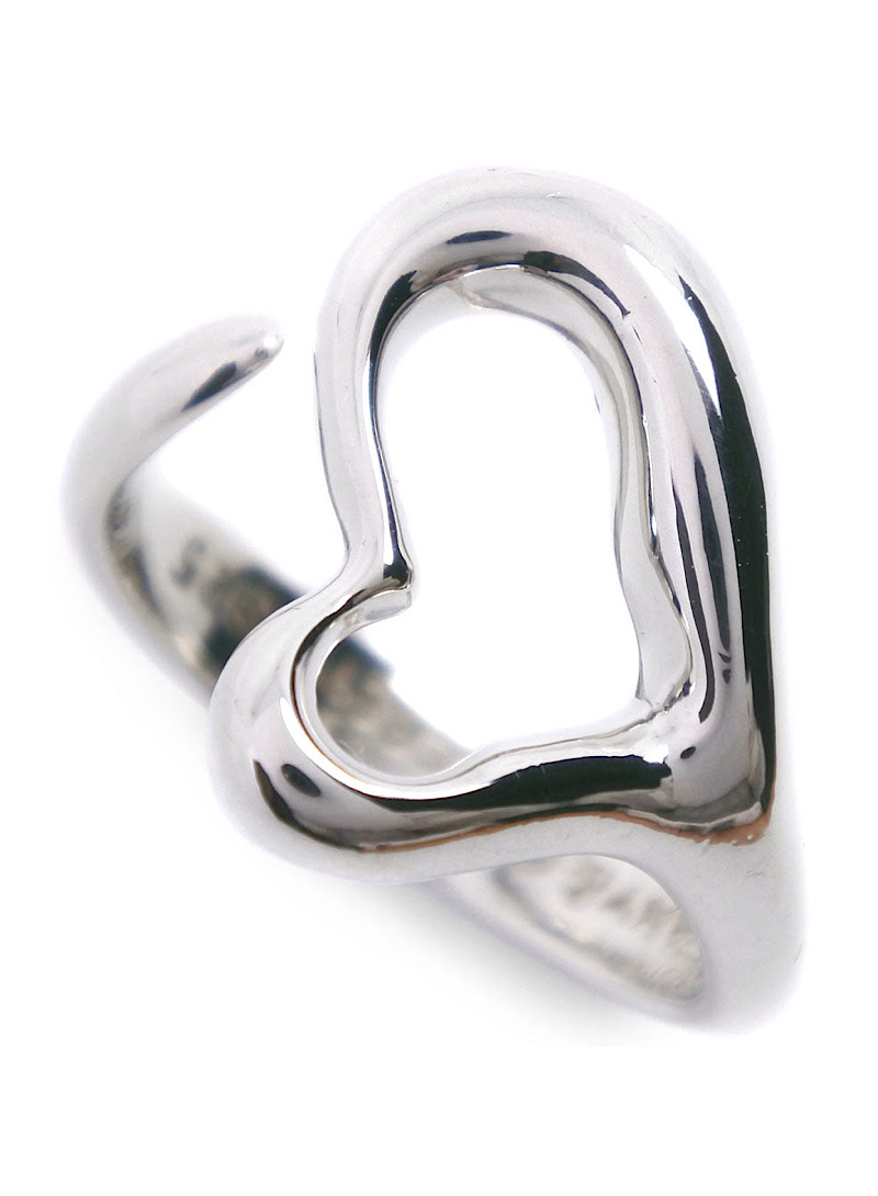 Tiffany&amp;Co heart 925silver ring