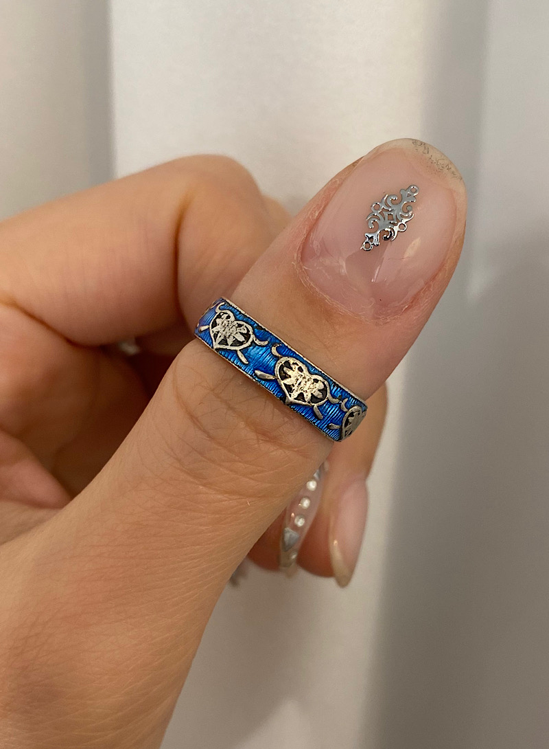 Blue 七寶 Ring