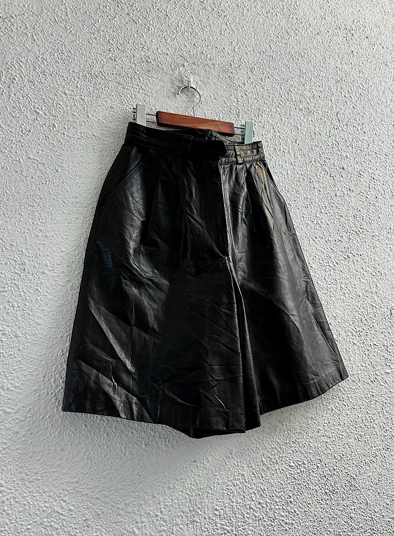leaher shorts