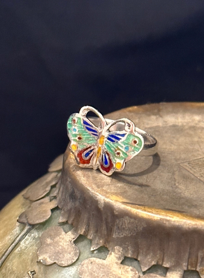 七寶 Butterfly 925silver ring