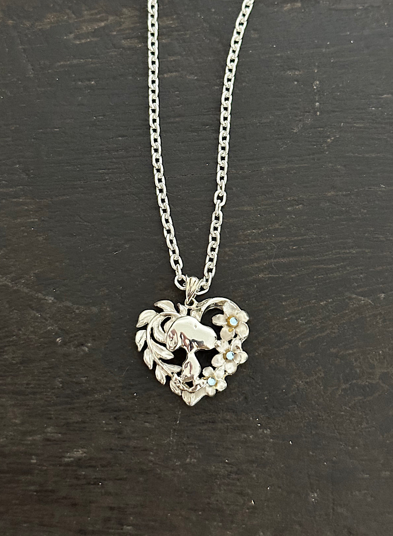 Snoopy 925silver necklace