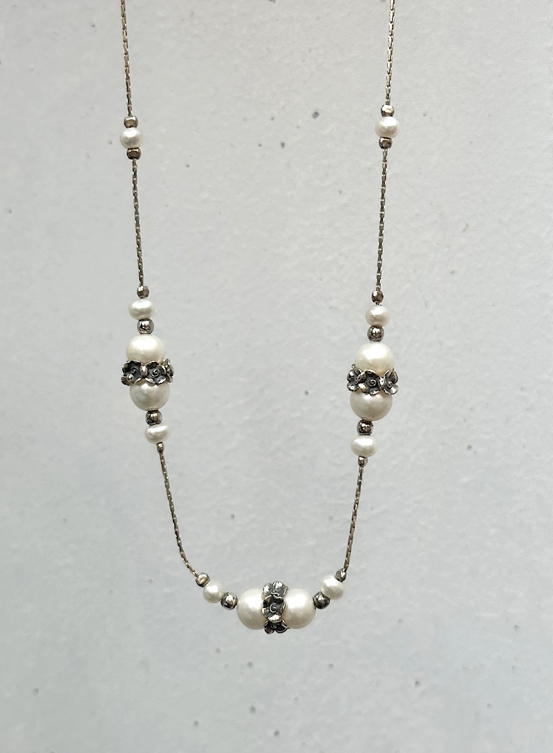Pearl 925silver necklace