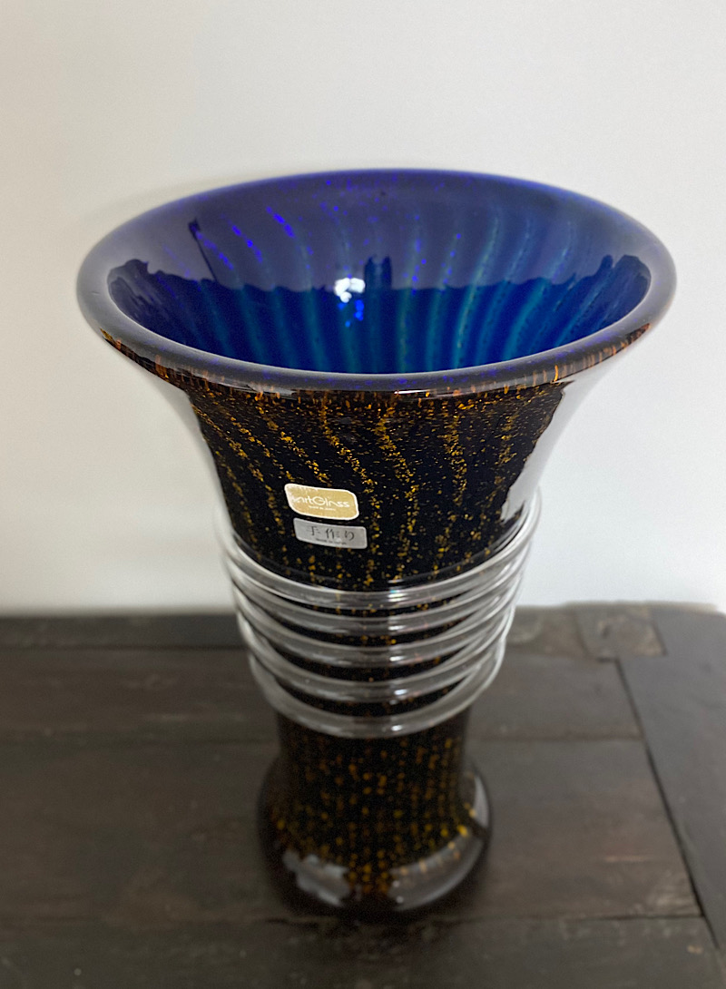 Art Glass Vase Objet
