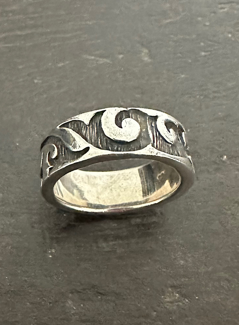 Antique ivy 925silver ring