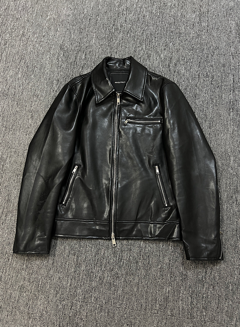 fake leather jacket