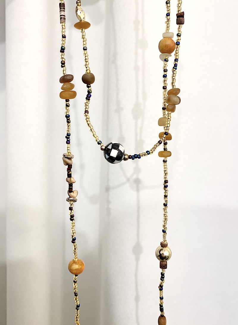 Check board Beads Necklace