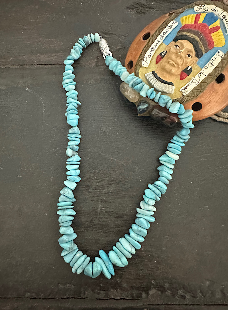 Turquoise silver necklace