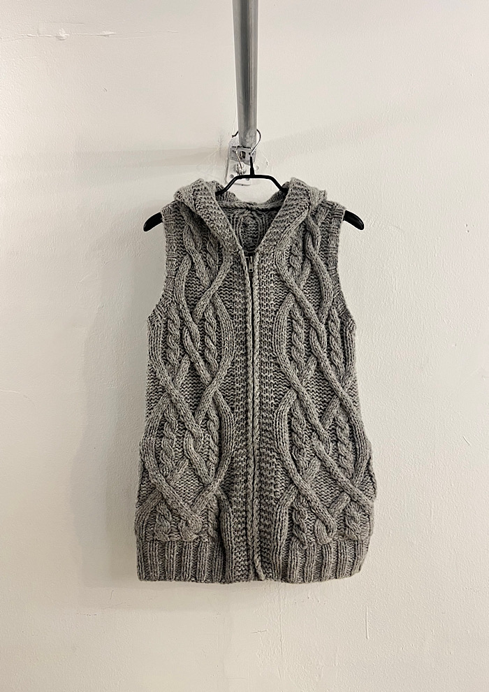 knit zip-up
