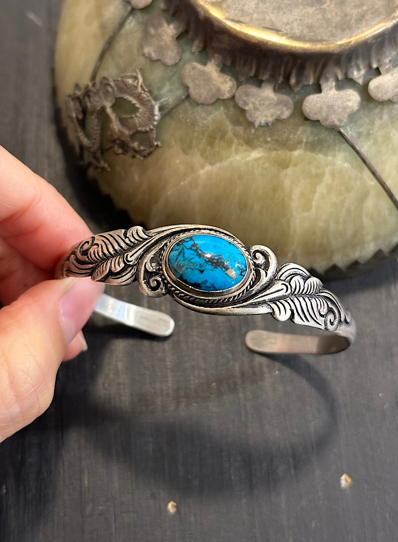 Turquoise 925silver bangle
